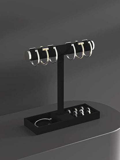 Bracelet and Necklace Holder, Velvet Jewelry Necklace Display Organizer Stand - Image 4