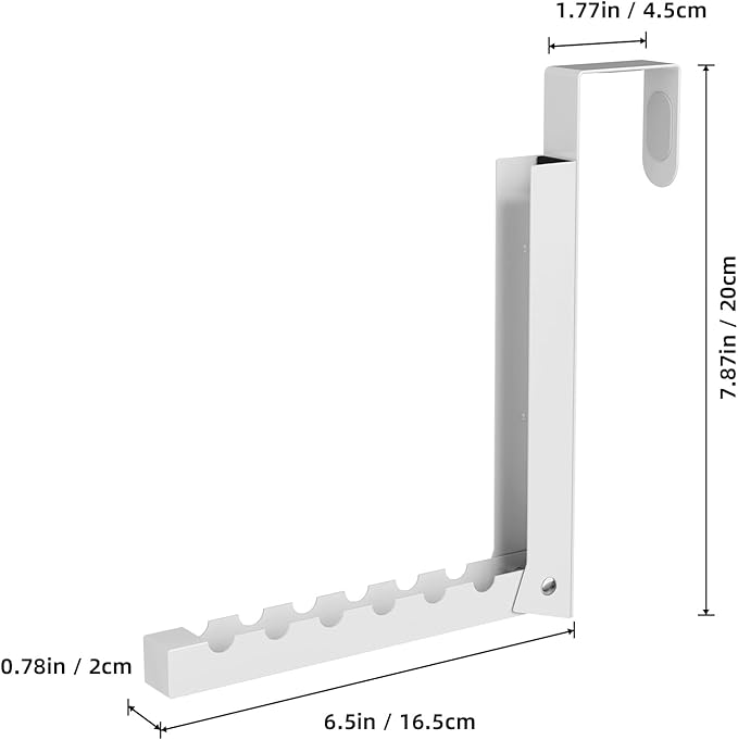 Over The Door Hanger Folding Clothes Drying Rack, Folding Hanging Coat Rack - Image 6