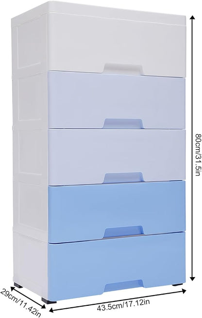 5 Tier Plastic Storage Cabinet - Image 3