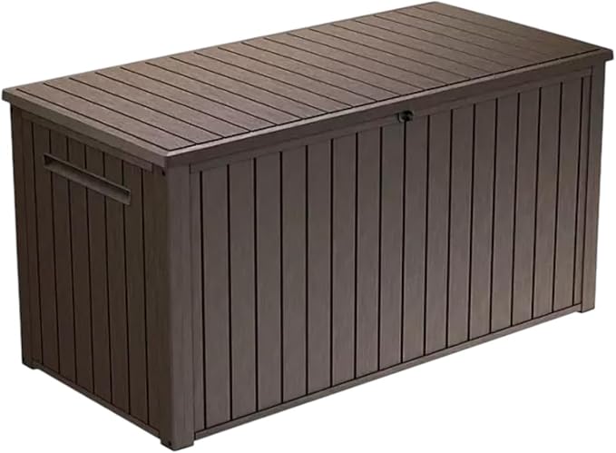 Outdoor Storage Box with Lockable Lid by Unknown