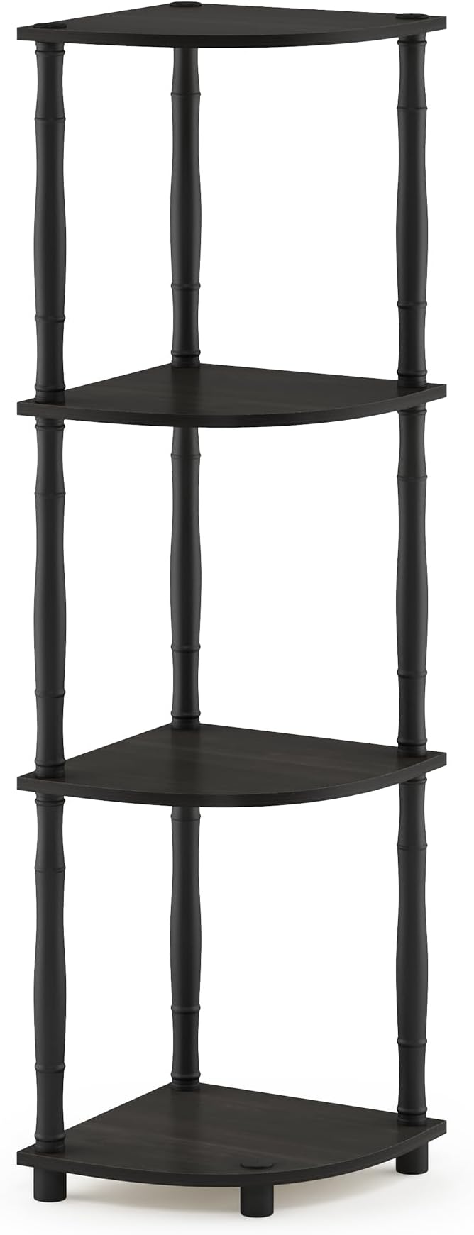 Furinno TURN-N-TUBE Toolless 4-Tier Corner Shelf, Display Storage Shelves - Image 5