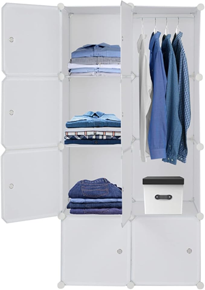 8 Cubes Storage Organizer, Closet Organizers Storage Shelf by Flulep