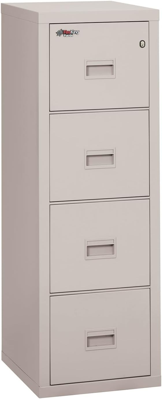 FireKing Turtle Vertical 4 Drawer Legal and Letter Fire Safe File Cabinet by FireKing