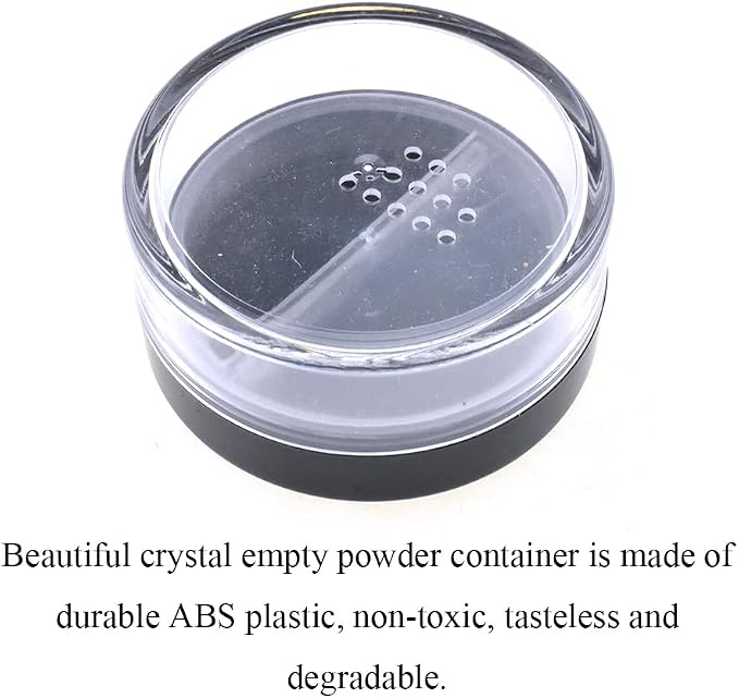 HAHIYO 3Pcs 20ml/0.68oz Plastic Empty Travel Compact Case Makeup Cosmetic Jar - Image 3