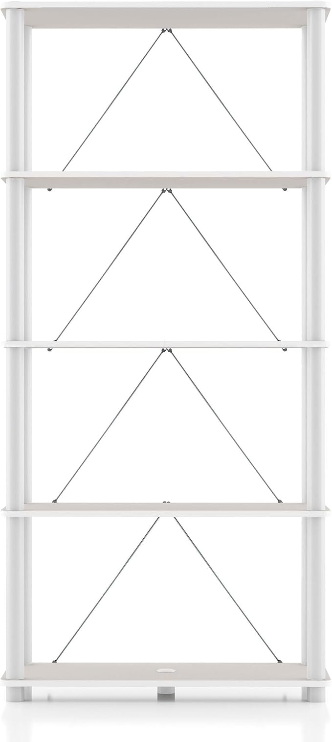 Homes: Inside + Out Apexa Modern 5-Tier Wide Shelving Units, Collectibles - Image 11