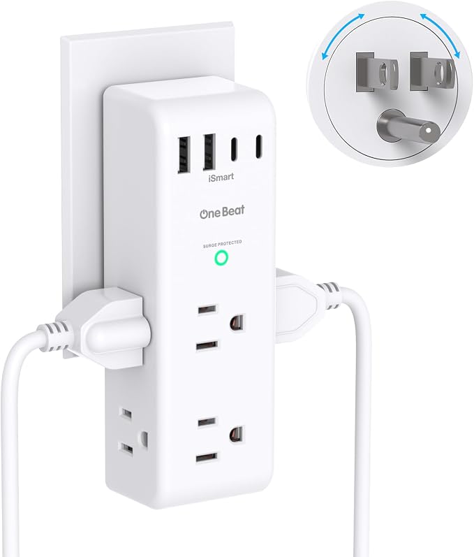 Surge Protector Outlet Extender - by OneBeat