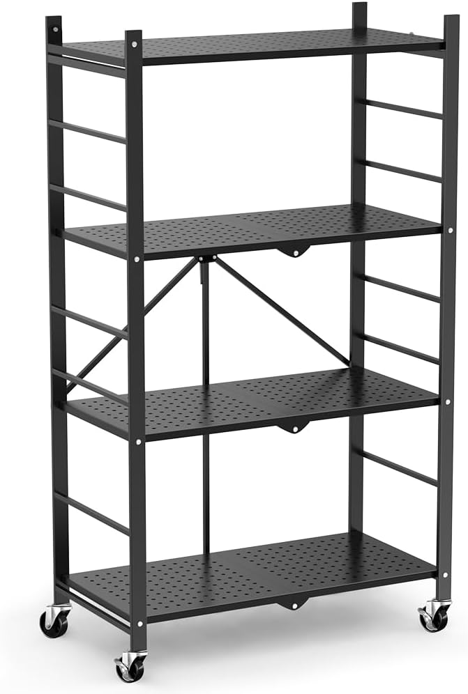 Himix 4-Tier Foldable Storage Shelf - Image 8