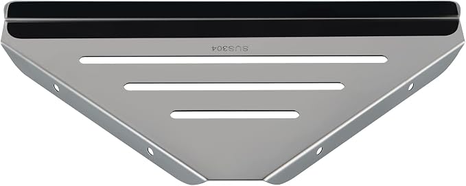2 Pcs 304 Stainless Steel Corner Shelf - Image 2