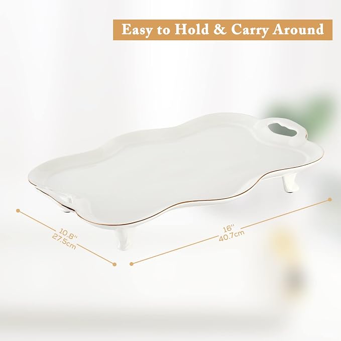 DUJUST Porcelain Serving Tray - Image 4