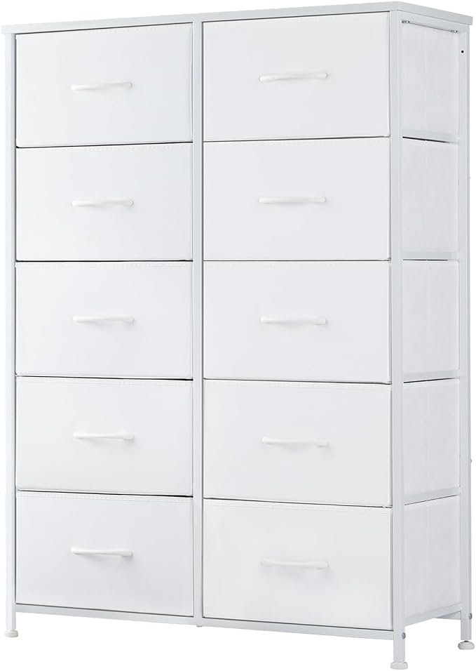 DUMOS 10 Drawer Dresser for Bedroom, Storage Organizer Chest of Drawers | Wide by DumosLifestyle