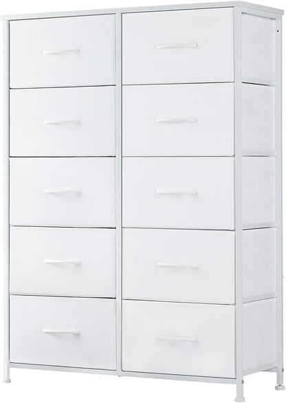 DUMOS 10 Drawer Dresser for Bedroom, Storage Organizer Chest of Drawers | Wide by DumosLifestyle