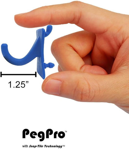 PegPro® J Hooks Kit for Standard “Wood Fiber” pegboard – Durable Plastic - Image 5