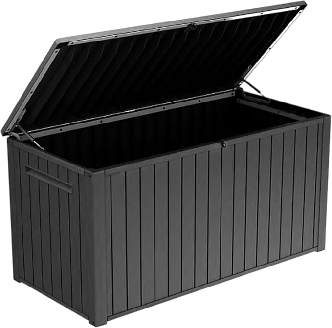 Outdoor Storage Box with Lockable Lid - Image 3