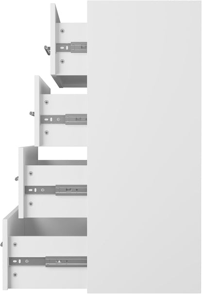 ROOMTEC Modular Closet System, 19.5" 4 Drawer Shelf Closet Tower Wall-Mounted - Image 6