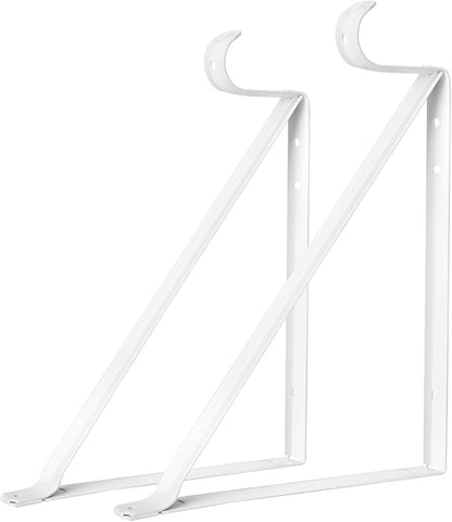 10 Pack Heavy Duty Closet Shelf & Rod Brackets, Wall Mounted Closet Shelf - Image 6