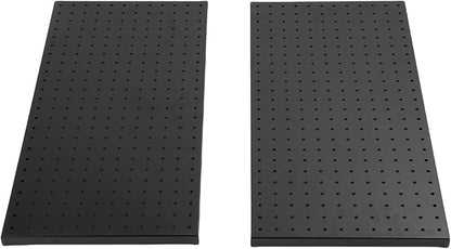 Fafeicy 2Pcs Black Pegboard Metal Wall Panel 24x12 Inches Heavy Duty Organizer - Image 6