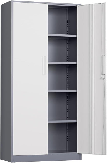 INTERGREAT Metal Storage Cabinet, Tall Metal Cabinet by INTERGREAT