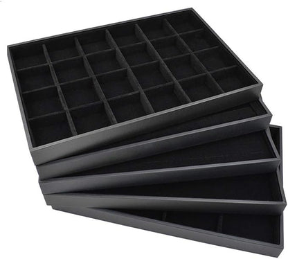 Stratalife 24 Grid Jewelry Organizer Tray, Stackable Drawer Earring Organizer - Image 4