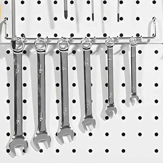 114-Piece Heavy Duty Metal Pegboard Hooks & Organizer Kit - Image 5