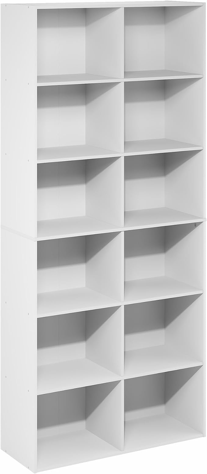 Furinno Basic Book Shelf, 12-Cube Bookshelf, Bookcase - Image 6