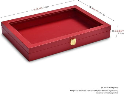 Oirlv Premium Red Leather Jewelry Tray - Image 6