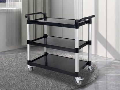 UNICOO® Heavy Duty 3-Tier Rolling Cart, Service Utility Cart on Wheels - Image 2