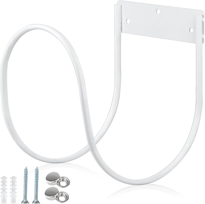 Hose Holder, Metal Water Hose Hanger, Wall Mounted Hose Rack and Hook by Puretalon