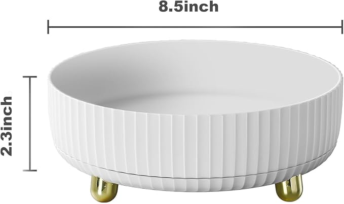 funest Makeup Perfume Organizer, 360 Degree Rotating Lazy Susan Cosmetic Desk - Image 6