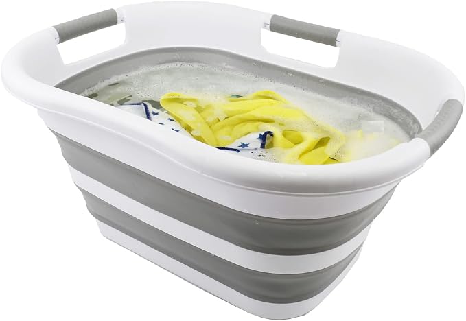 SAMMART 30L Collapsible Plastic Laundry Basket - Image 5