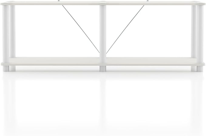 Homes: Inside + Out Apexa Modern 2-Tier Extra Wide Shelving Units, Collectibles - Image 11