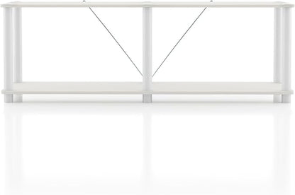 Homes: Inside + Out Apexa Modern 2-Tier Extra Wide Shelving Units, Collectibles - Image 11