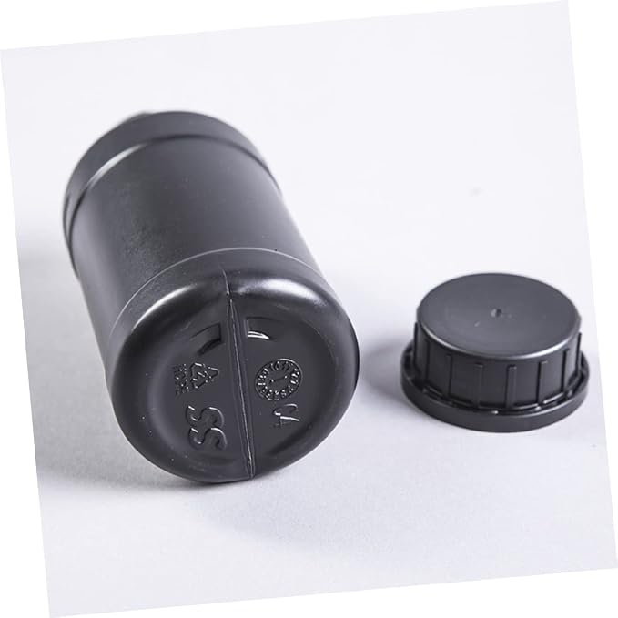 GLEAVI 6pcs Black Plastic Storage Bottles - Image 5