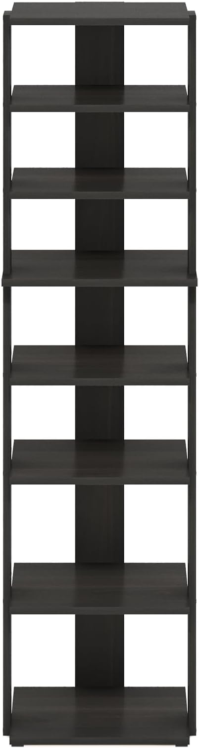 Furinno Compact Vertical Shoe Rack, 8-Tier Narrow Shoe Organizer, Free Standing - Image 7