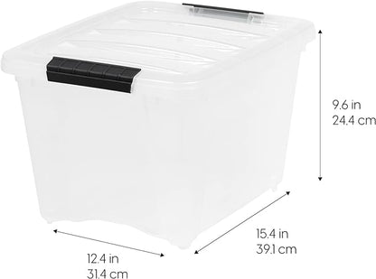 IRIS USA 19 Qt Stackable Plastic Storage Bins - Image 2