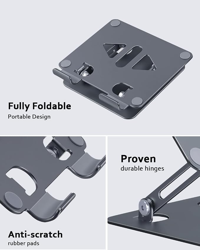 Adjustable Tablet Stand Holder for Desk, Desktop Tablet Holder, Foldable - Image 3