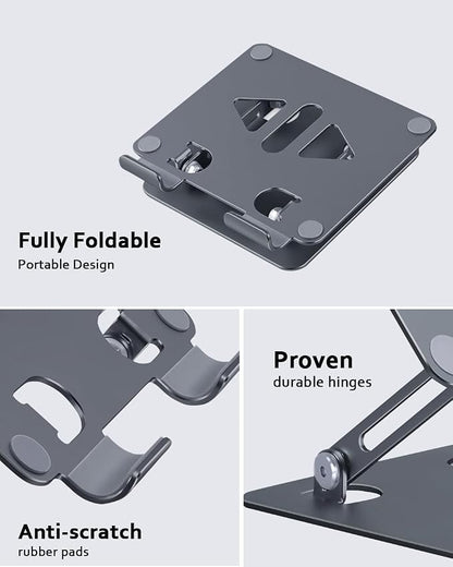 Adjustable Tablet Stand Holder for Desk, Desktop Tablet Holder, Foldable - Image 3