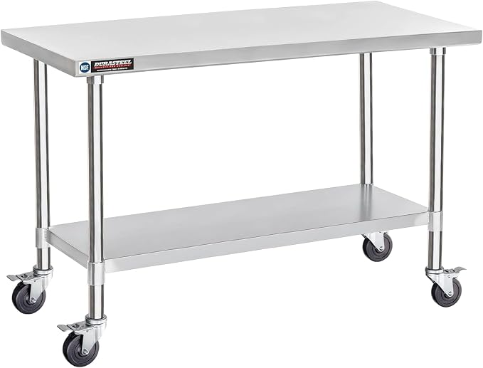 DuraSteel 24x60 NSF Stainless Steel Cart Work Table by DuraSteel