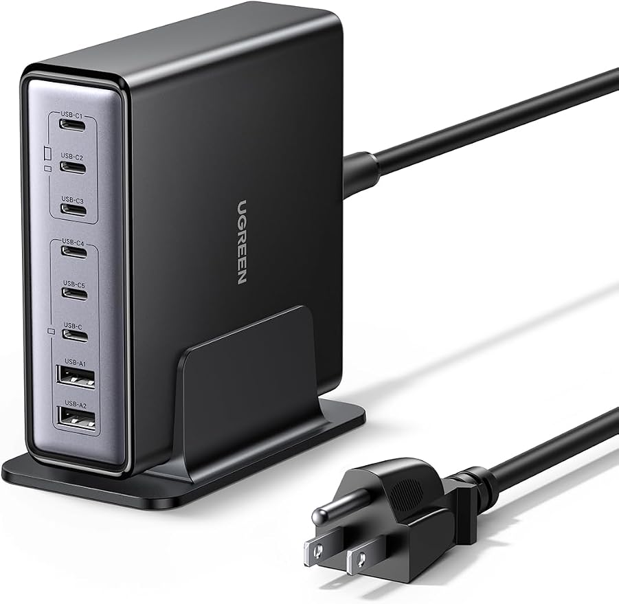 UGREEN Nexode 200W GaN USB C Charging Station, 8-Port Desktop Charger by Unknown