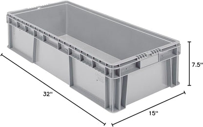 Buckhorn SW3215080201000 Plastic Straight Wall Storage Container Tote, light - Image 6