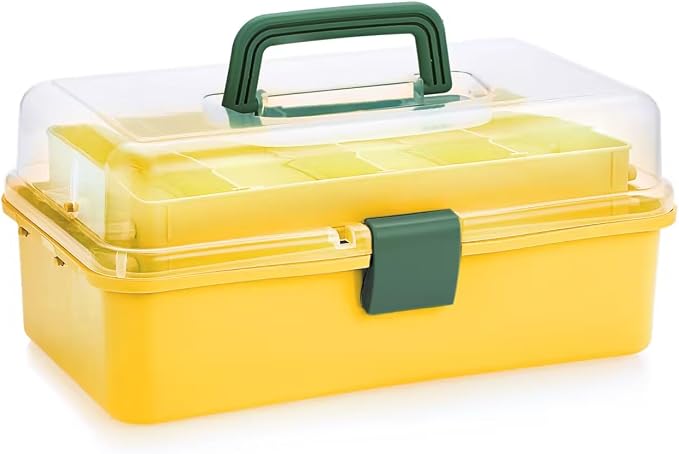 BTSKY 3-Layer Plastic Dividing Storage Box Craft Organizer - Image 7