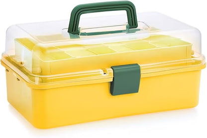 BTSKY 3-Layer Plastic Dividing Storage Box Craft Organizer - Image 7