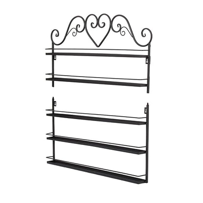 Dazone DIY Mounted 5 Shelf Nail Polish Wall Rack Organizer Holds 100 Bottles - Image 5