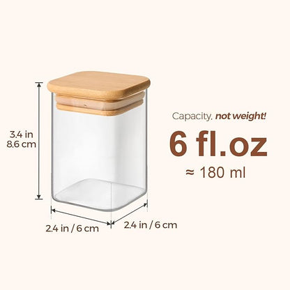 ComSaf Spice Jars with Labels 6 oz 12Pack, Small Spice Containers Starter Set - Image 3