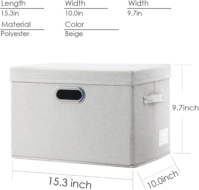 PRANDOM Collapsible Storage Bin - Image 3