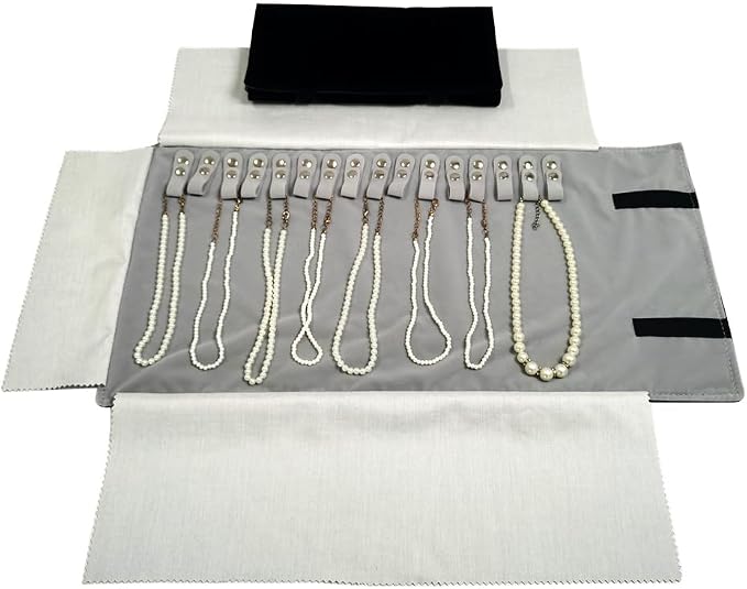 Velet Travel Jewelry Case Roll Bag Organizer - Image 2