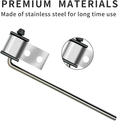 4 Pack Universal Stainless Steel Exhaust Hanger Rod Weld On Heavy Duty Exhaust - Image 3