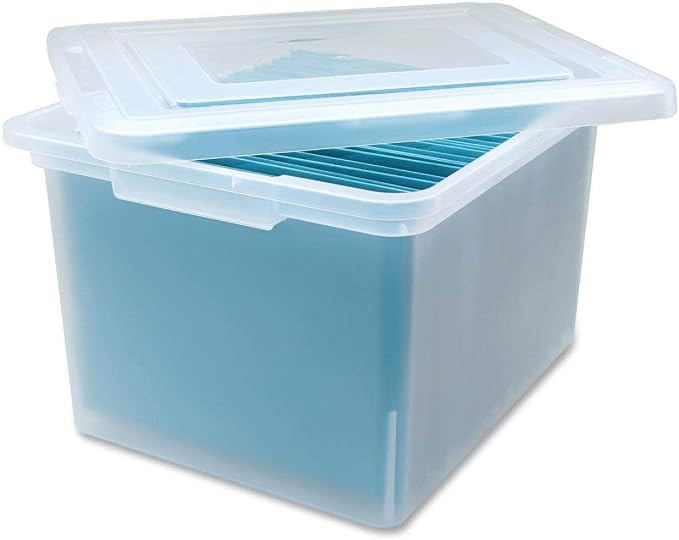 Lorell LLR68925 Letter/Legal Plastic File Box, 1 EA - Image 3
