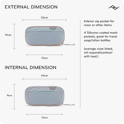 Peak Design Small Wash Pouch, Weatherproof Travel Toiletry Bag, Upright or - Image 6