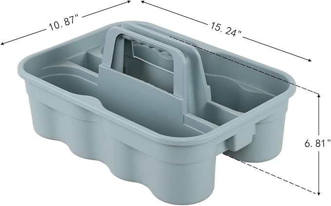 Bringer Set of 6 Plastic Cleaning Caddy Carry Caddy - Image 2