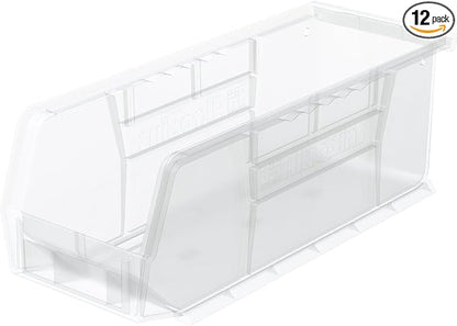 Akro-Mils 30224 AkroBins Plastic Storage Bins, Space-Saving Stackable Bins by Akro-Mils